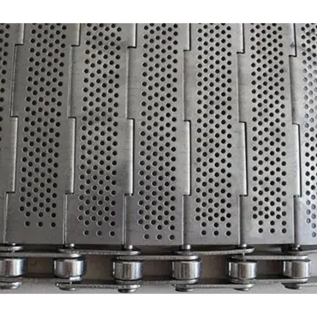 38.1 /50.8 Apron Feeder Conveyor Steel Large Hinged Slat Conveyor Belt 3