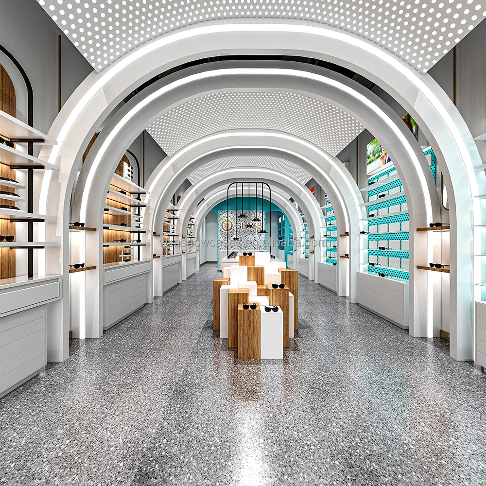 Retail Eyeglasses Interior Design Eyewear Display Rack Glass Stand ...