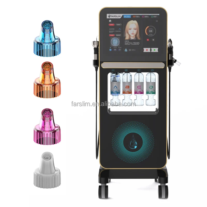 2024 HOT 4 in 1 Oxygen Injection Facial Dermabrasion Blackhead Removal Oxygen Spray Jet Skin Care Facial Machine