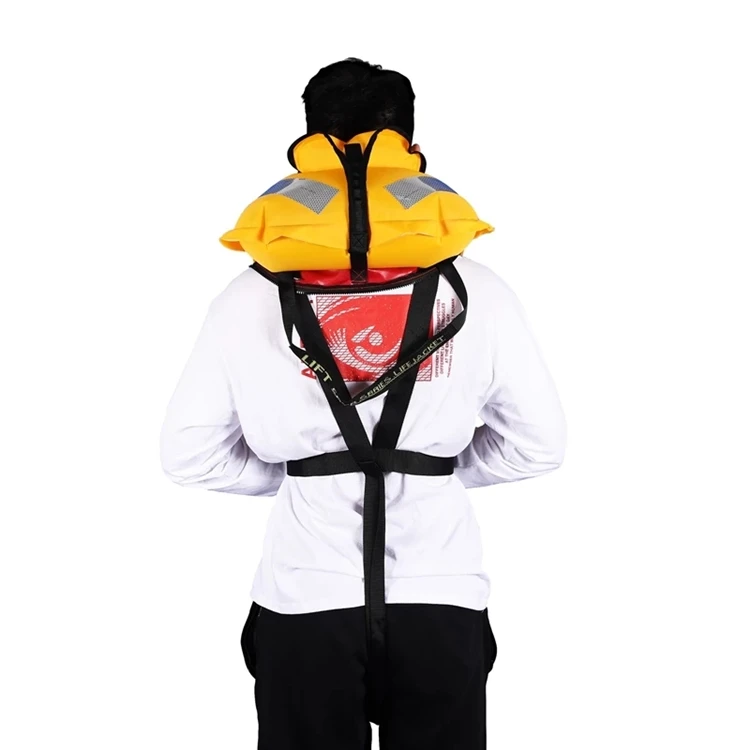150N SOLAS Manual and Automatic 150N Inflatable Life Vest Marine Life Jacket Price