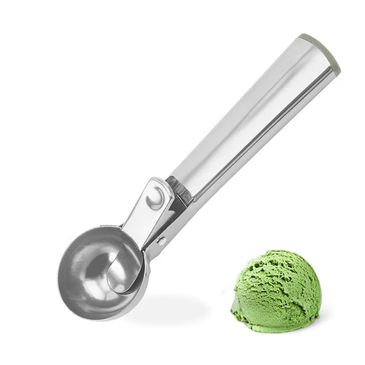 Two Size Ice Cream Scoops Stacks Stainless Steel Ice Cream