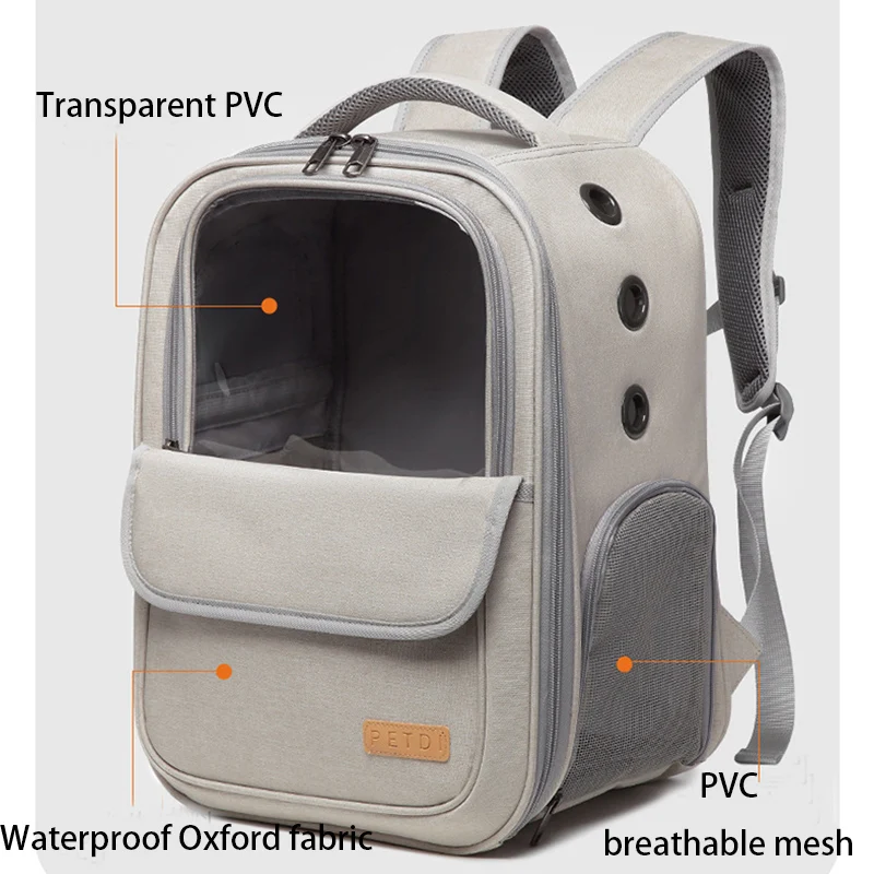 Wholesale Luxury Dog Cat Carrying Pet carrier Backpack Travel cat carrier backpack pet carrier bag factory