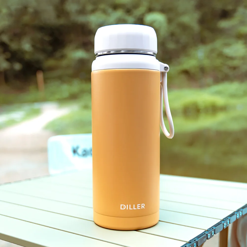 1L/1.2L Stainless Steel Thermal Water Bottle Thermoses Vacuum Flask With  Straw Tumbler Portable Cold Hot Drinks Thermos Cup Gym