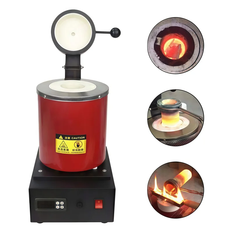 デジタル溶解炉 本体 1kg 2kg 3kg対応　新品未使用 2026年新作 1KG 2KG 3KG ミニデジタル溶解炉 グラファイト坩堝