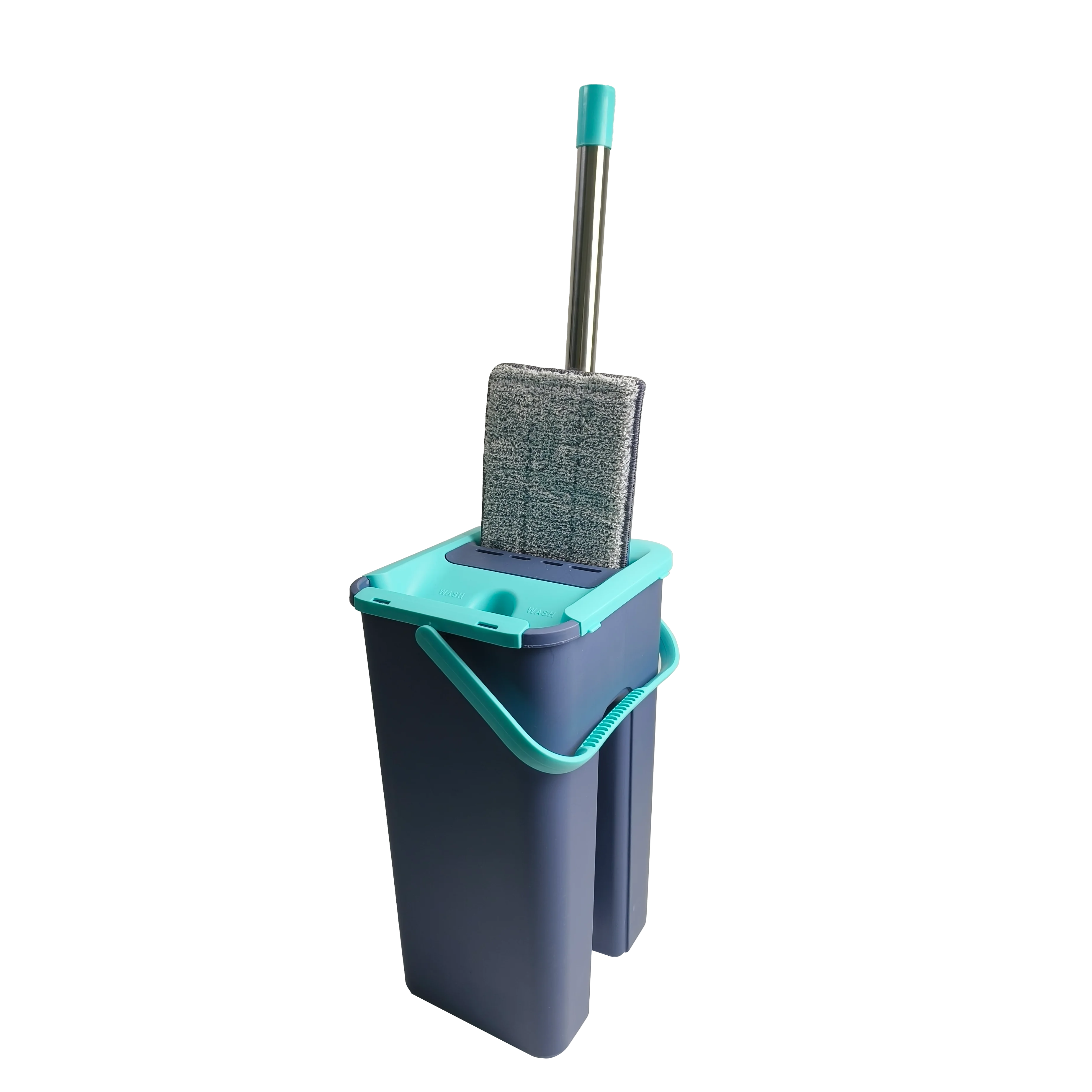 Швабра и ведро из микрофибры для мытья волос набор профессиональной уборки дома без рук с плоским полом моющимися