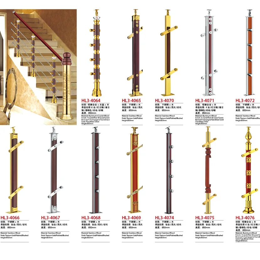 Easy Installation Steel Railing Designs for Front Porch Prefabricated Railings Glass Handrail