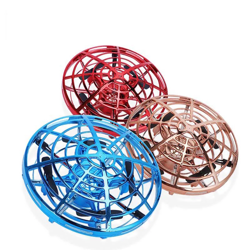 Игрушка Летающая с ручным управлением вращающаяся игрушка 360 светодиодная подсветка маленький домашний вертолет в форме НЛО игрушка-Дрон