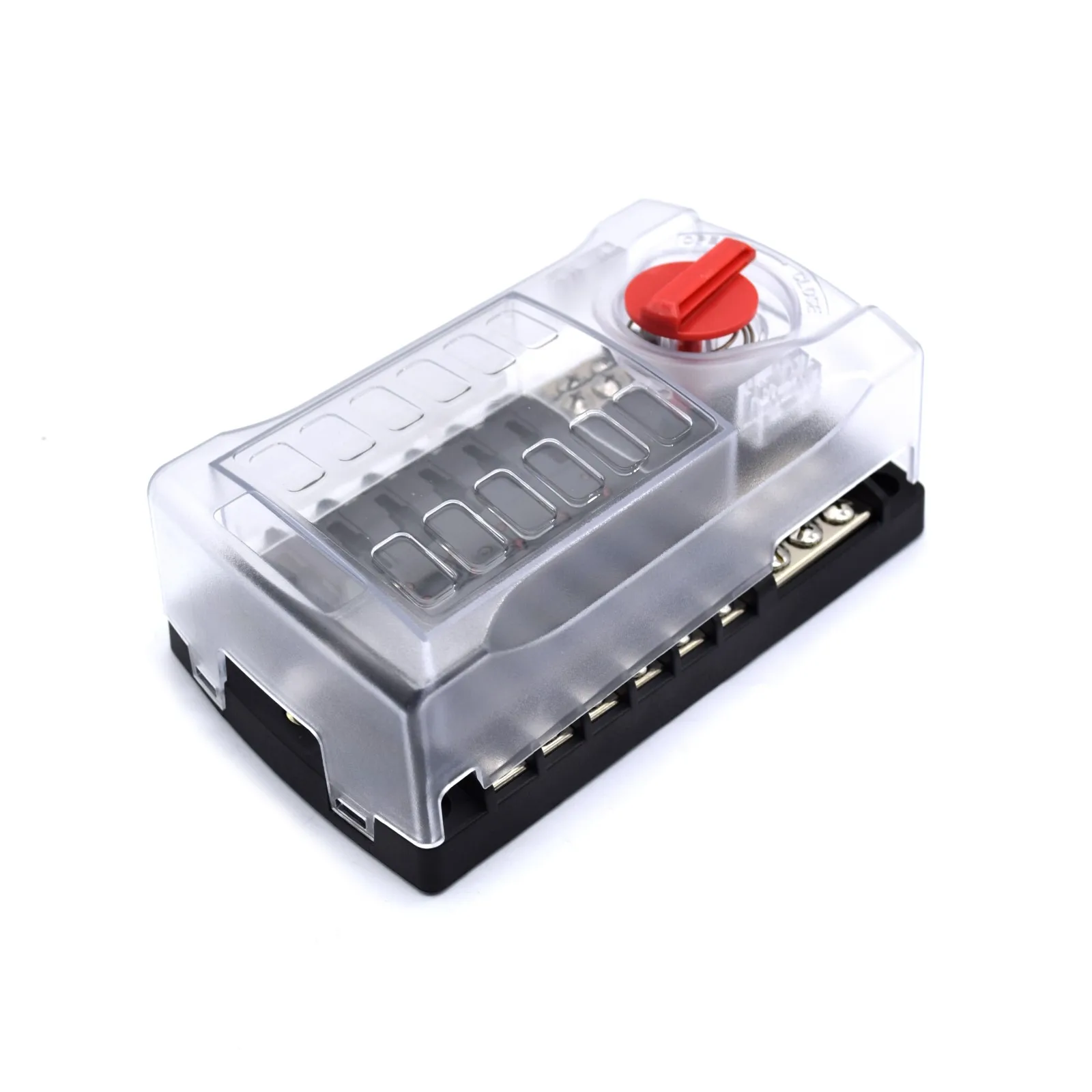 12 Way Fuse Box with LED Light and Rotating Cover supplier