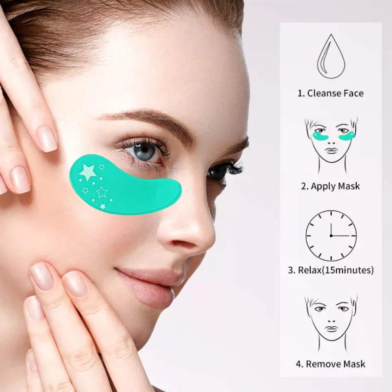 Silicone Eye Wrinkle Pads Anti Aging Silicone Pads Reusable Reduce Skin ...