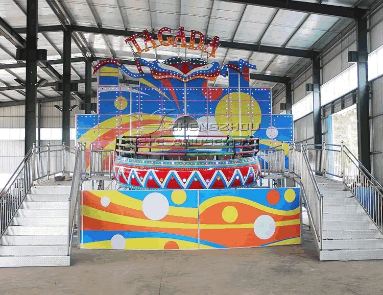 Popular Amusement Theme Park Kids Rides Rotating Attraction Crazy Dance Disco Turntable Tagada