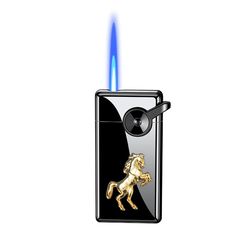 New Arrival Single Jet Flame Torch Lighter Gun Horse Eagle Tiger Smoking Tools Portable Windproof Cigar Cigarette Lighters