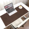 Custom Crazy Horse Leather Laptop Mouse Mat Oversize Anti slip Office Desktop Computer Protector Genuine Leather Desk Mat Pad