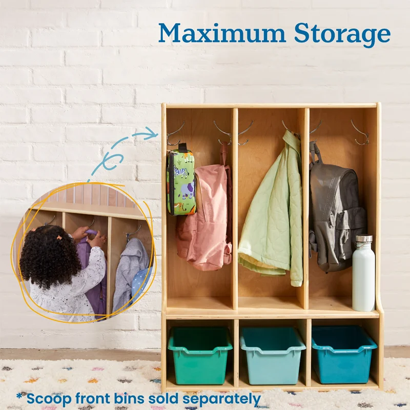 Деревянные шкафчики XIHA для детей дошкольного возраста на 8 человек с кубиками, деревянный шкаф для хранения игрушек, мебель для детского сада