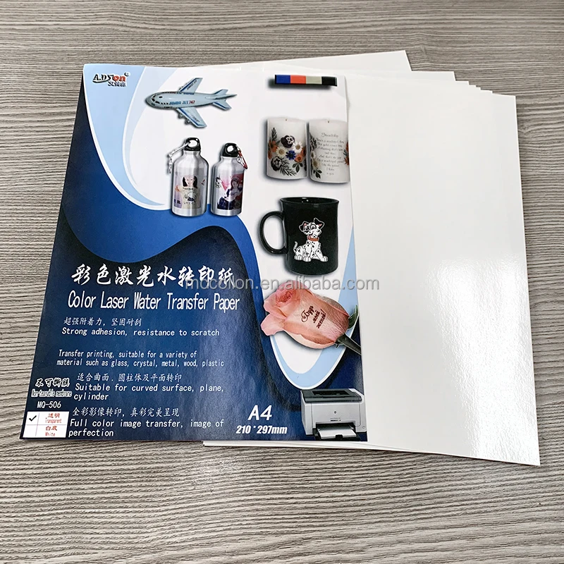 Waterslide Decal Paper Laser Water Slide Transfer Paper Transparent