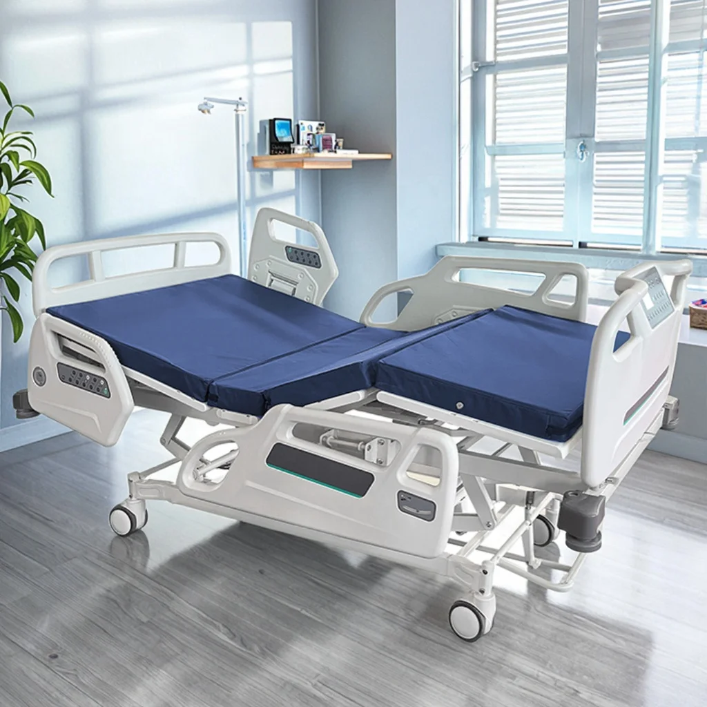 Sample Available - Advanced 4-Section Electric Hospital Bed with LINAK Motors Adjustable Medical ICU Bed 5