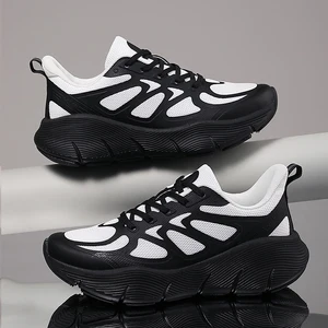 Fashion Thick Bottom Trendy Shoes for Men Women Breathable Mesh Fitness Sneakers Summer Unisex Cushioning Outdoor Walking Shoes