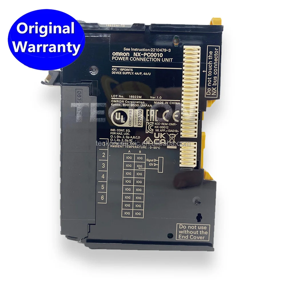 NX-PC0010 Блок подключения питания ПЛК I/O, новая промышленная система управления PAC с I/O программированием