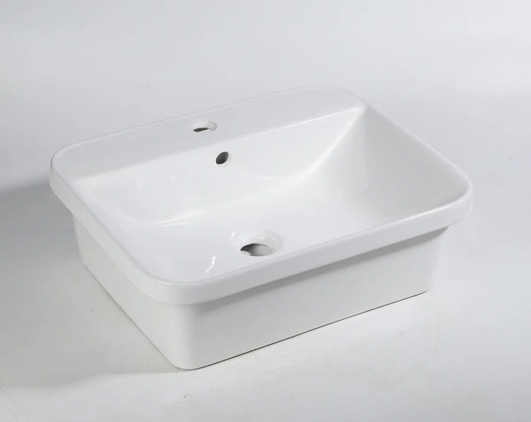 Bathroom Sanitary Ware Ceramic Counter Bathroom Sink  Basin Bathroom Ceramic Sink with Competitive Price