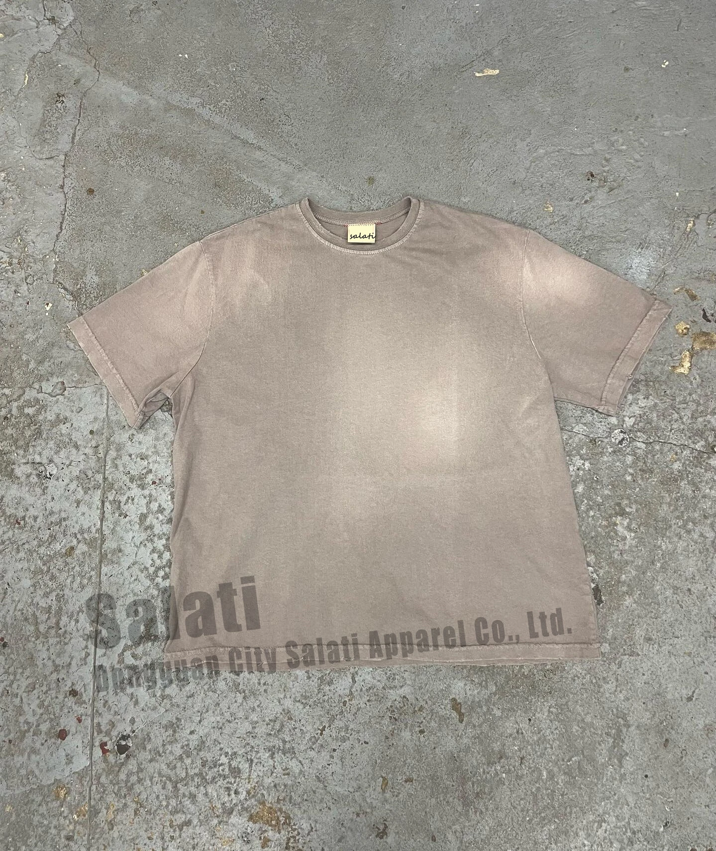 Custom Blank Sun Faded Tshirts Heavy Cotton Plain Oversized Crew Neck T-shirts Distressed Vintage Acid Washed Tshirts for Men gallery 11