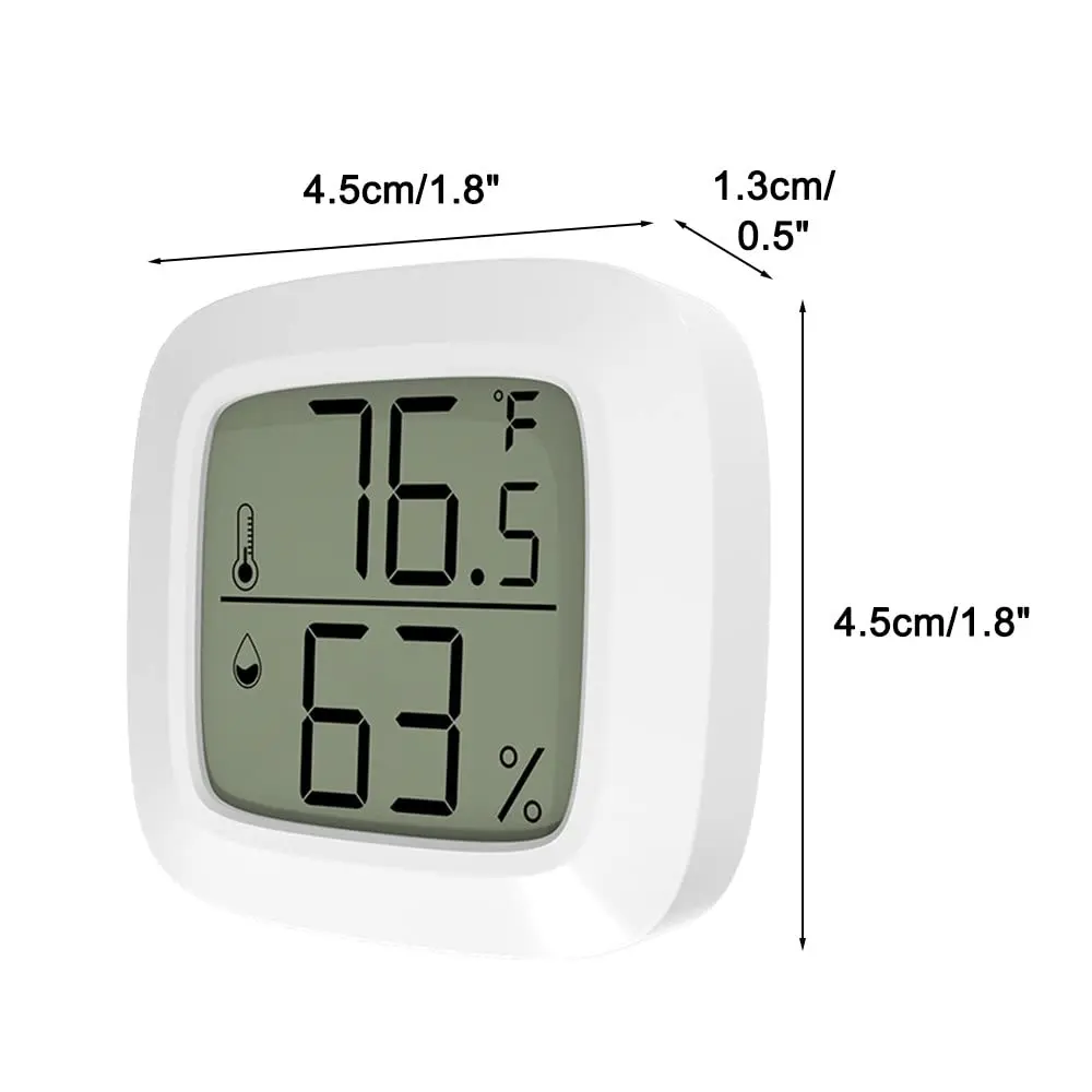 LCD Baby Room Indoor Bath Refrigerator Home Mini Digital Thermometer and Hygrometer Temperature and Humidity Meter Sensor