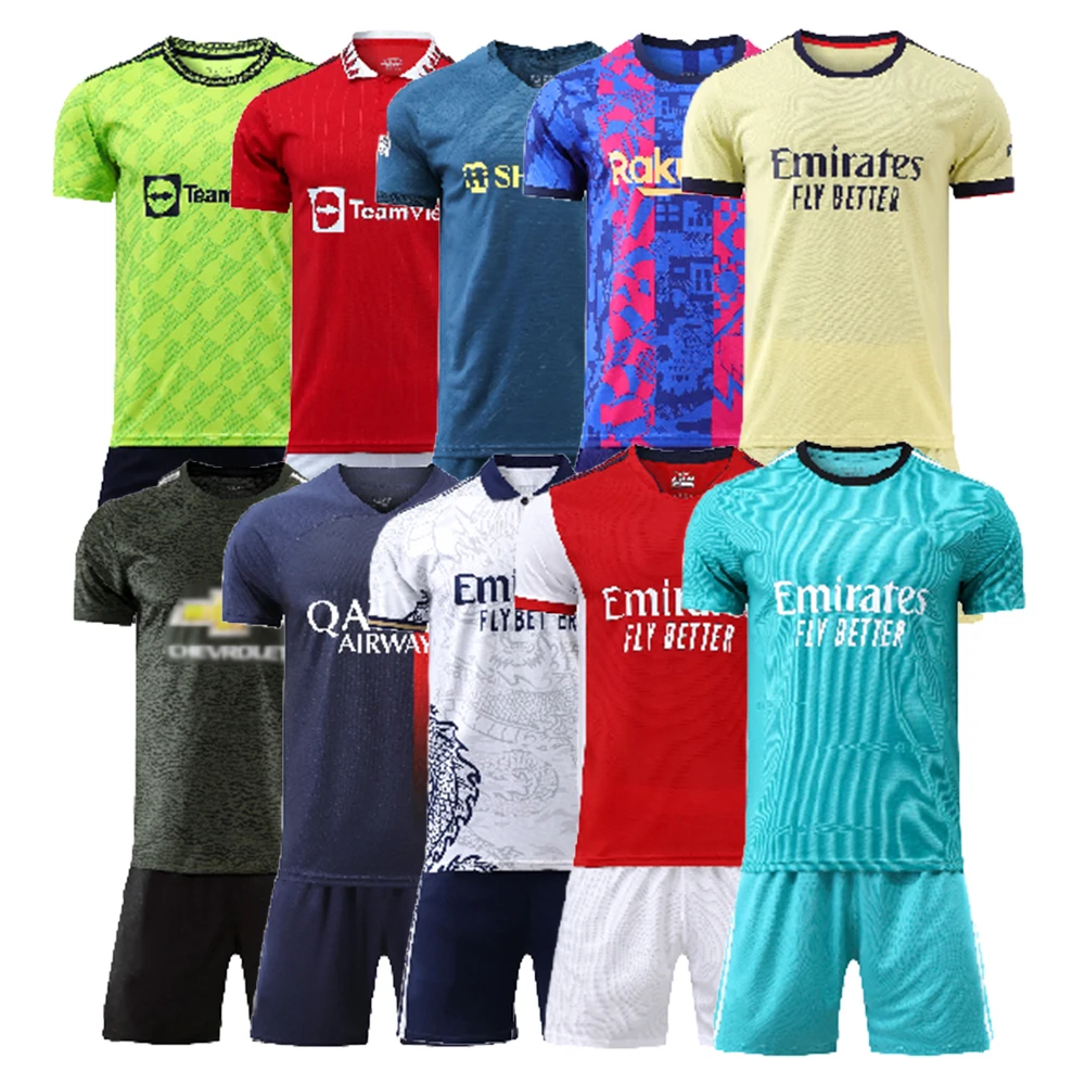 202324 Customized Logo Soccer Jersey Sets Quick Dry Practice Soccer