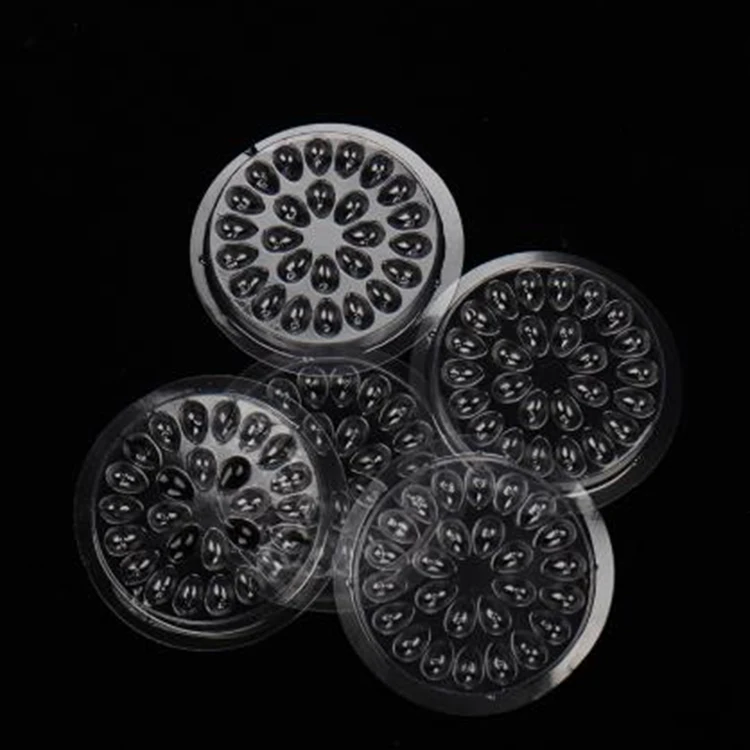 Оптовая продажа многоцветный одноразовый пластиковый поднос для клея ресниц с белой основой