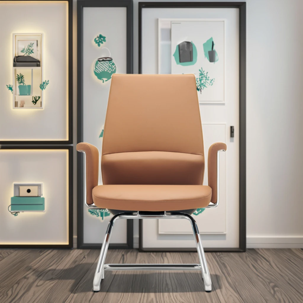 High Quality Modern Leather Executive Ergonomic Office Chair with Adjustable Height for Long Sitting Comfort 5