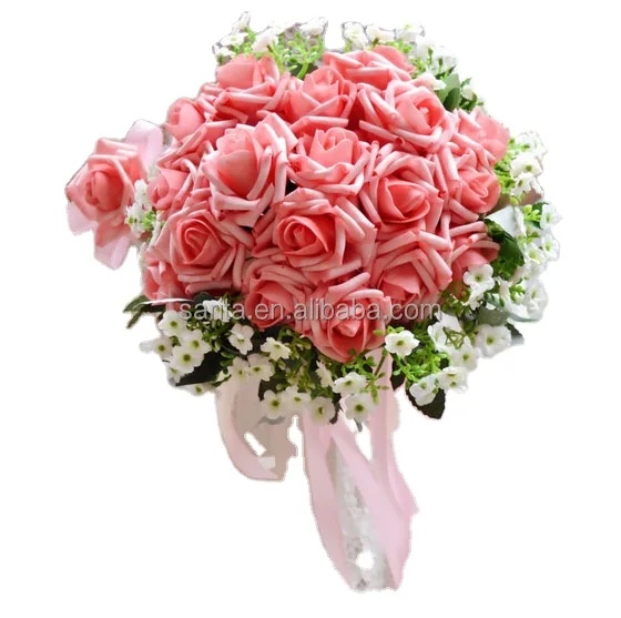 Ramo De Rosas Artificiales Para Boda,Gran Oferta - Buy Artificial Ramo De,Rosa  Mano Ramo,Ramo De La Boda Product on Alibaba.com