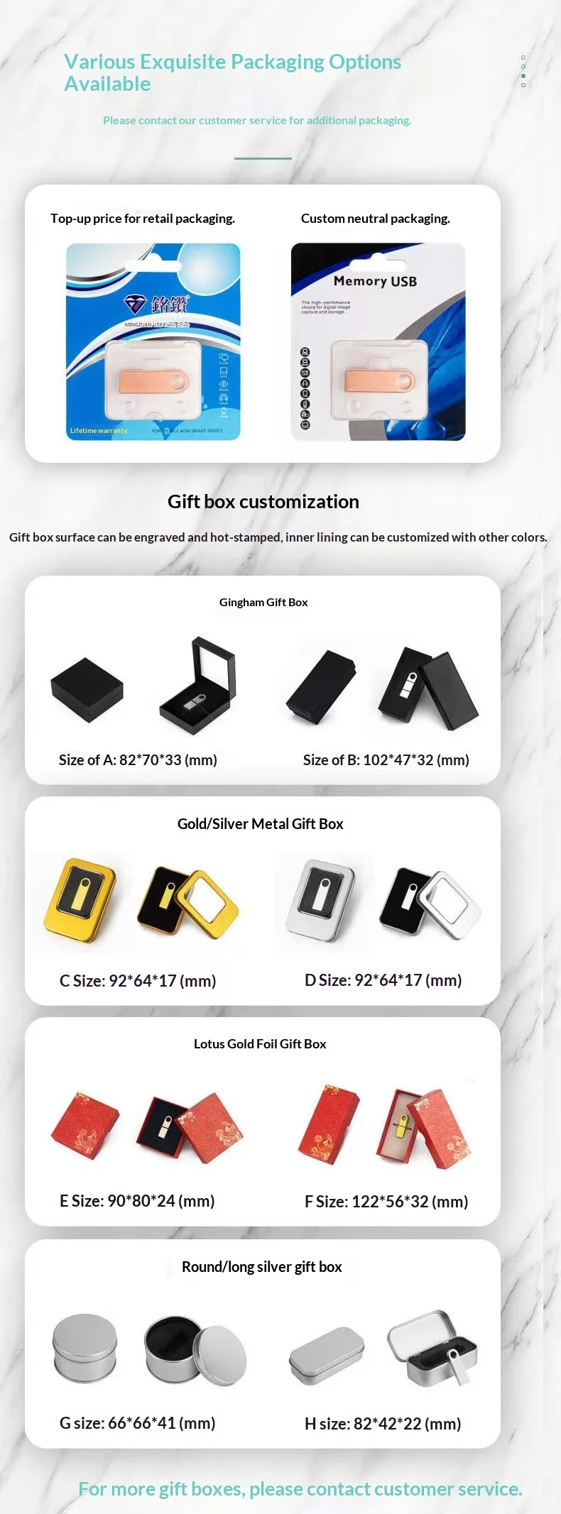 Customized Wholesale of 16 Metal 32g Creative USB Flash Drive with Corporate logo Customization preview 6