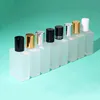 15ml frosted flat square bottle body design
