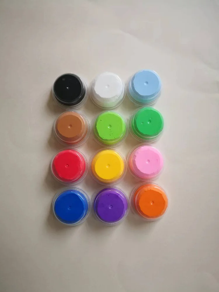 12 видов цветов экологически чистые нетоксичные мягкие суперлегкая глина набор с коробка из