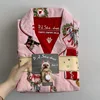 Pink holiday cat