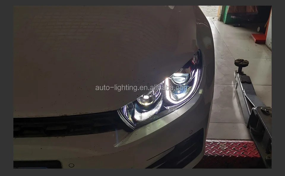 Car Lights For Scirocco R 20092017 Led Headlights Drl Fog Lamp Turn