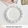 Blue-8"flate plate