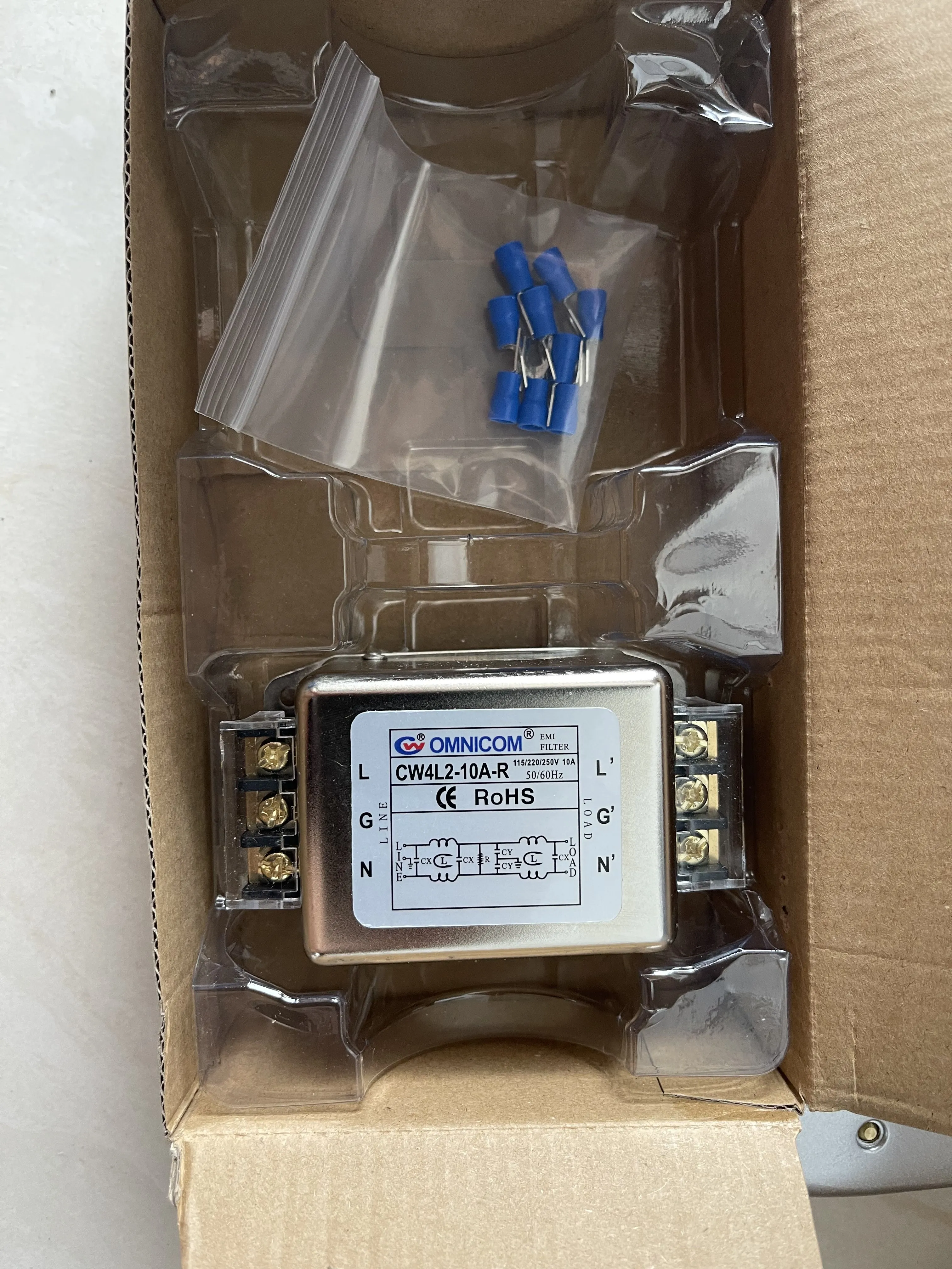 OMNICOM EMI Power Filter CW4L2-10A-R