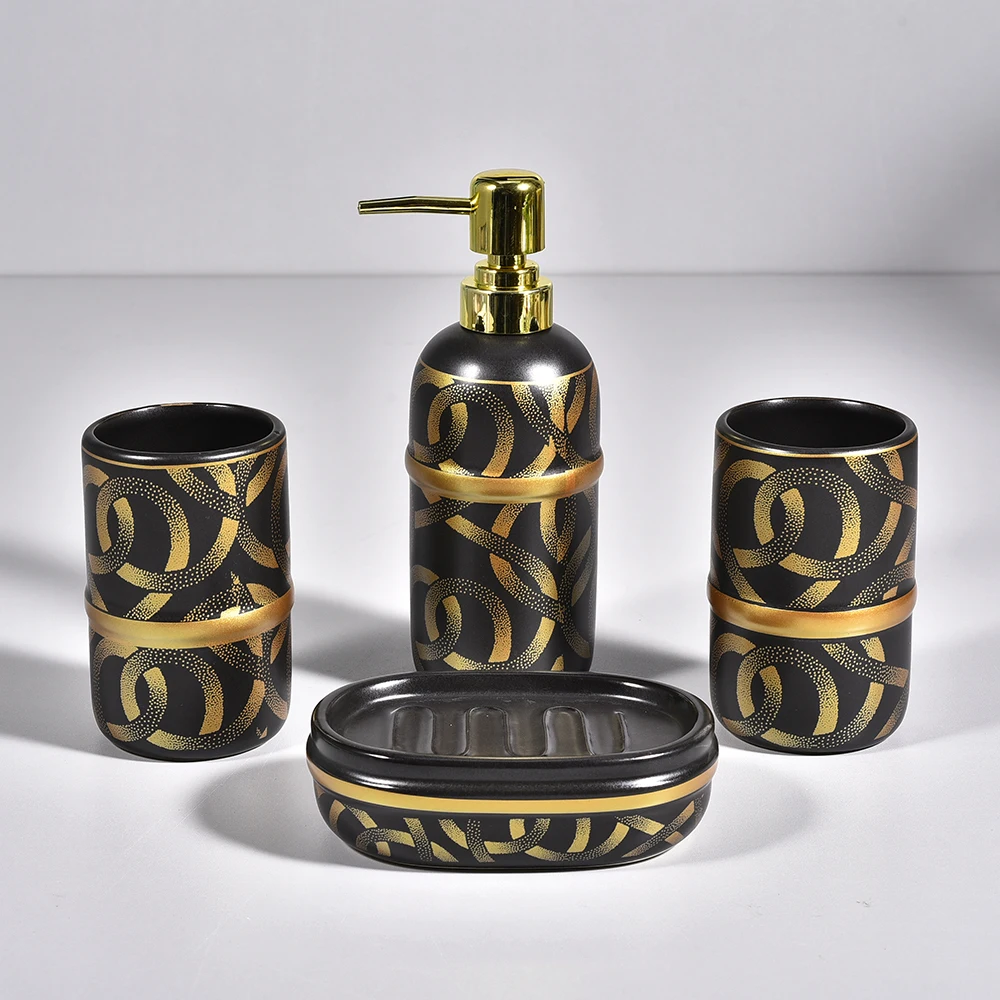 Luxury 4 Piece Bathroom Products Home Decoration Bathroom Accessories