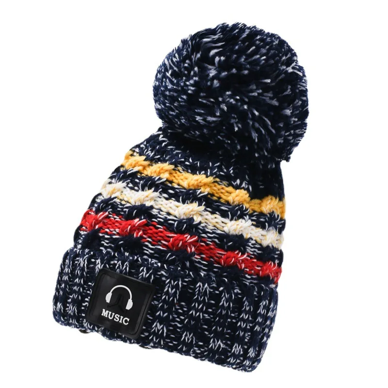 Topi Rajut,Bulu Berjajar Beanie 