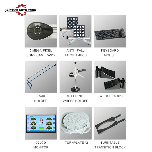Jintuo Europe 3D Wheel Alignment Car Inspection Equipment 3d Used Wheel Alignment Machine for Sale