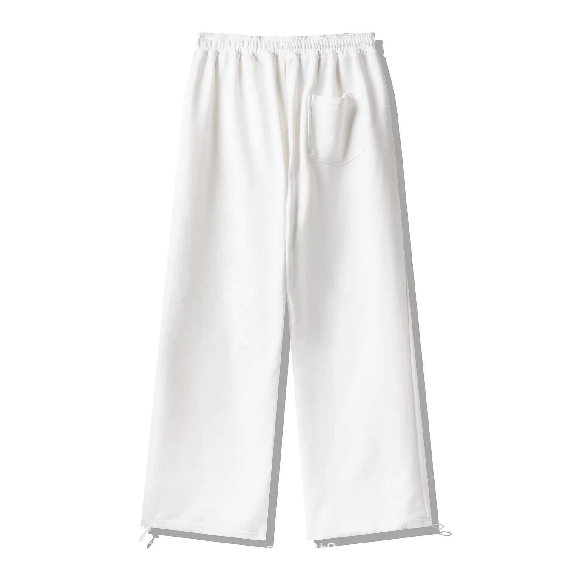 JL0818B Flare Pants Mens Flared Sweatpants Unisex Loose Heavyweight Blank Brown Jogging Flare Sweat Pants