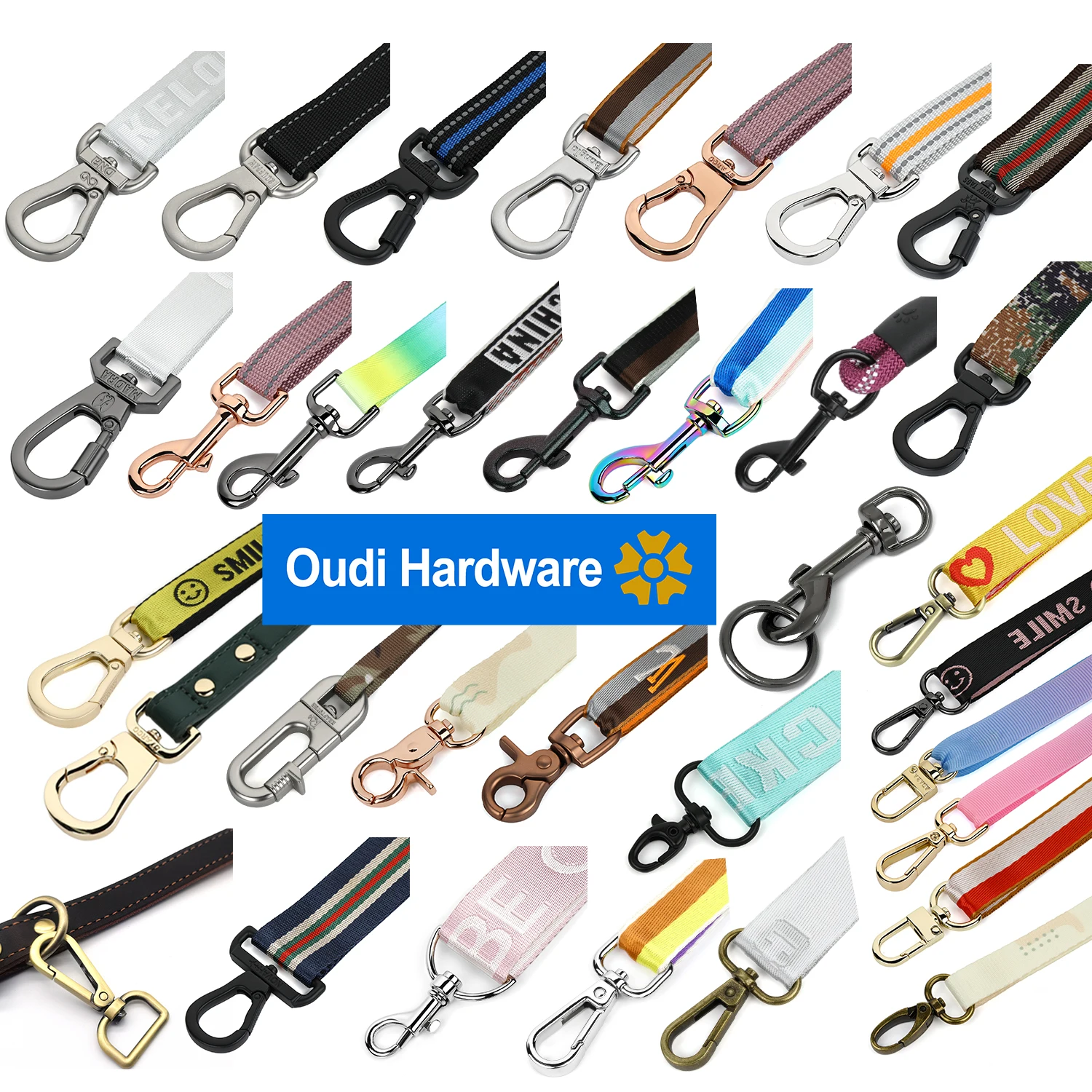 Lot De 6 Ousquetons à Double Extréité En Alliage De Zinc, Ousquetons