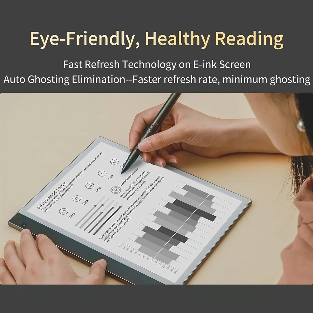 e ink display circular custom factory 10.1 inch e-ink monitor laptop Ebook Reader E Ink Display Android system Eink Paper Tablet