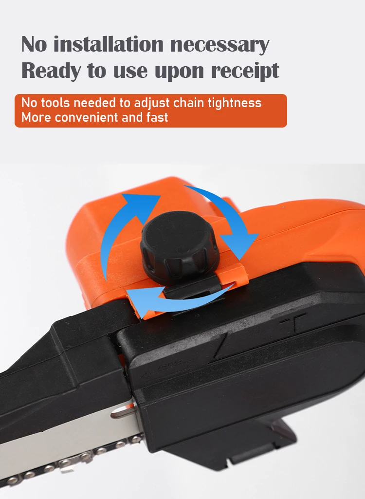 Mini Chainsaw Cordless Handheld Portable Branch Wood Cutter Pro Hand Saw 8 Inch Electric Pruning Shears Chainsaw Household  Tool
