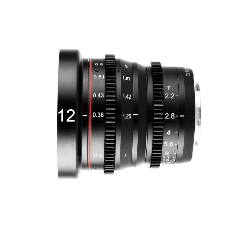 Source Meike 12mm T2.2 Camera Lens Manual Focus Portrait Cine Lens
