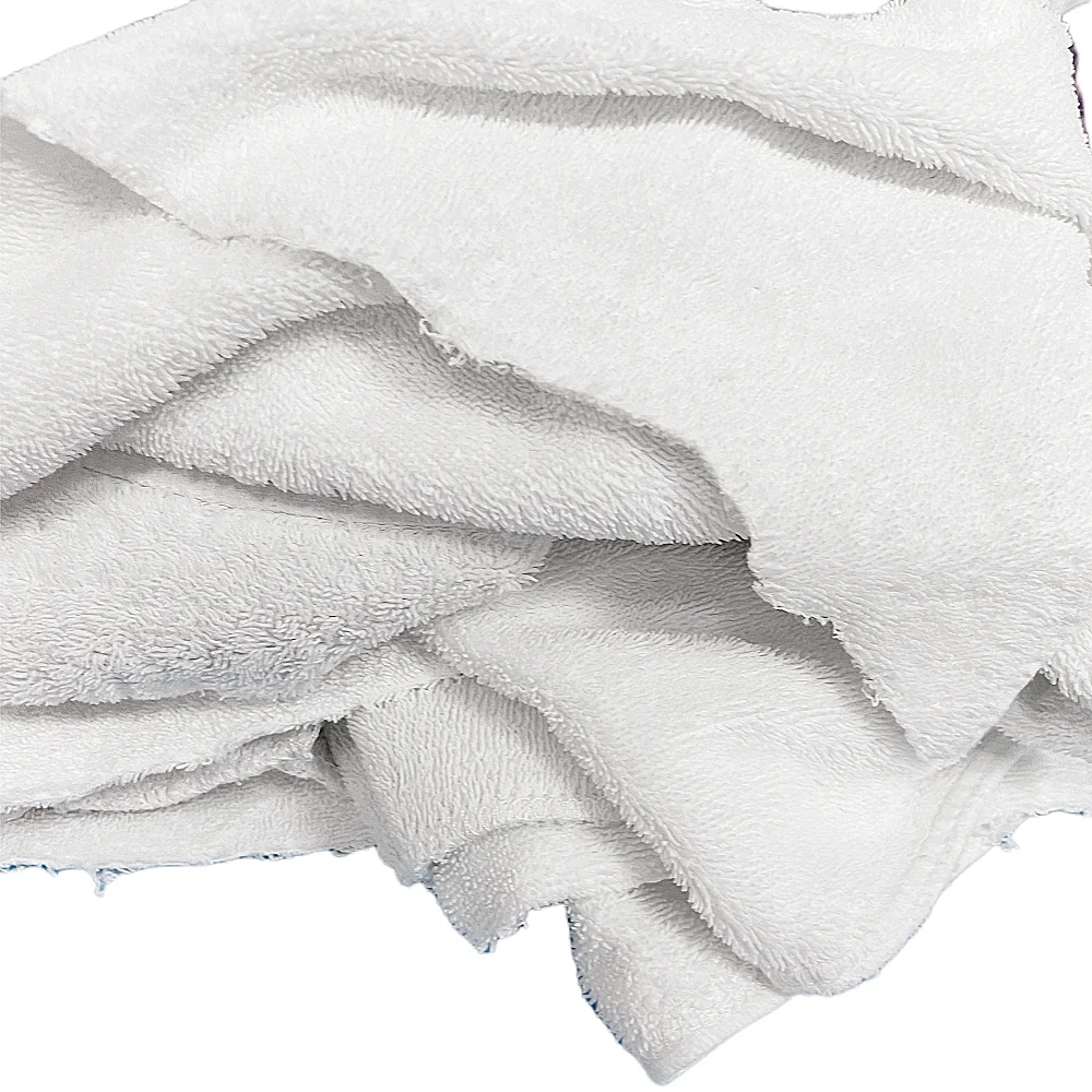 Factory Wholesale White 100% Cotton Industrial Cleaning Towels & Rags-High-grade Strong Absorption 10-100kg/bag From China