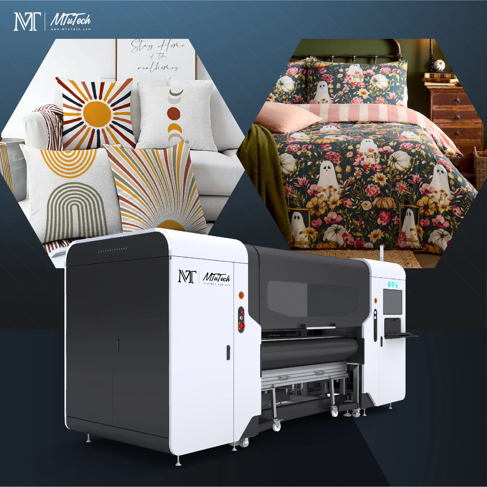 Digital Printing Textile ImprimÃ© Mtutech Direct To Fabric Printer
