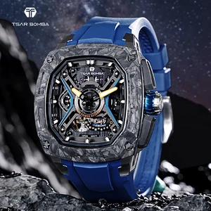 For Men's Automatic Analog Watch Miyota Movement Stainless Steel Case Sapphire Crystal Dial 5BAR Water Resistance Rubber