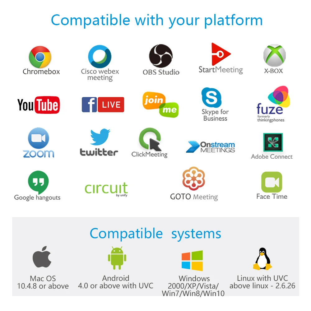 
4 микрофона USB Full HD видео веб-камера 4K мини HD 1080p Веб-камера компьютер ноутбук веб-камера Крышка логотип с динамиком 