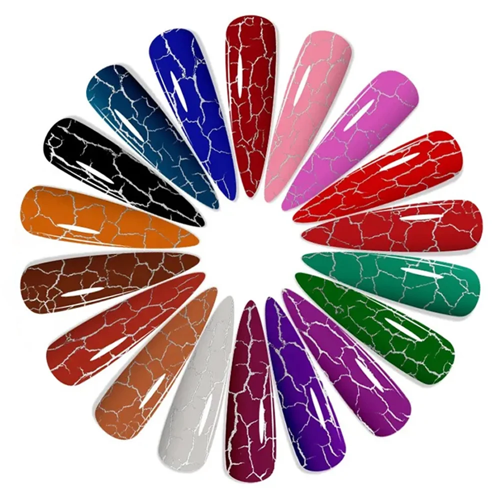 RONIKI OEM Nail Art Colors Crack Gel Nail Polish Private Label Custom Your Logo Colors Uv Gel