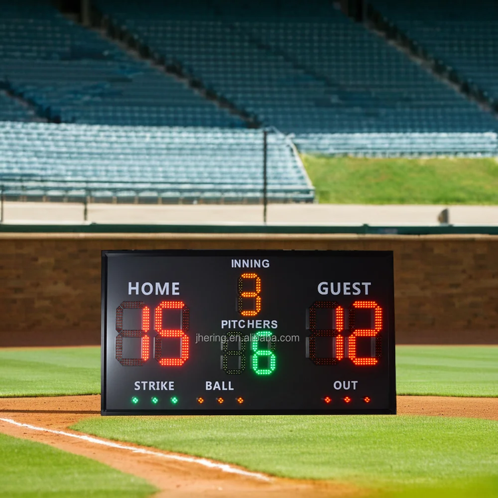 Jhering LED Baseball Score Screen Outdoor Stadium Scoreboard Digital Sport Game Scoreboard