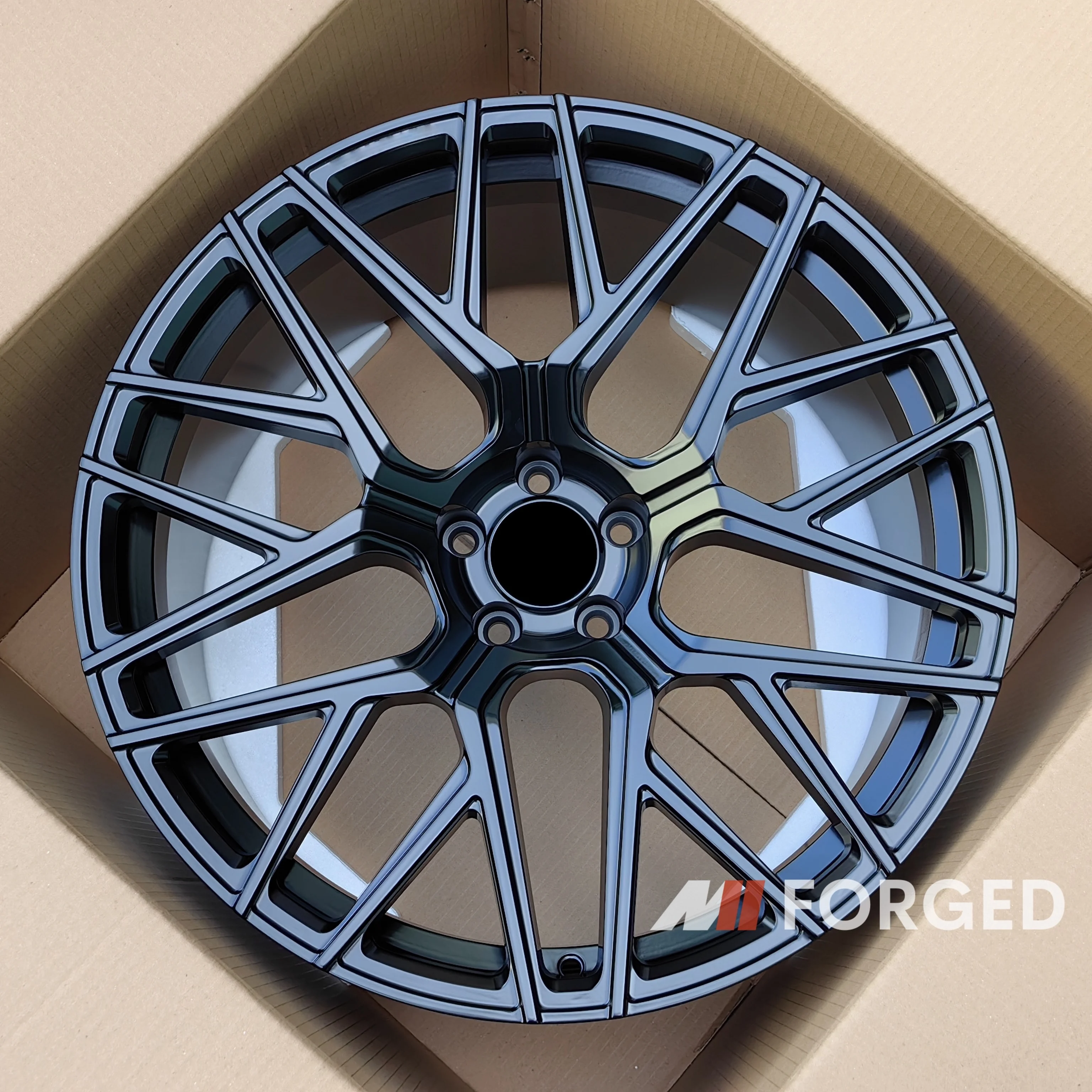 Maining Forged RFX10 Wheels for Audi R8 Mustang Mercedes 18 19 20 Inch Custom Black Bronze Brushed Titanium Rims